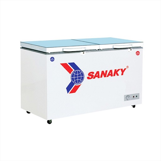 Tủ Đông Mặt Kính Cường Lực Sanaky 220 Lít VH-2899W2KD (2 Ngăn)