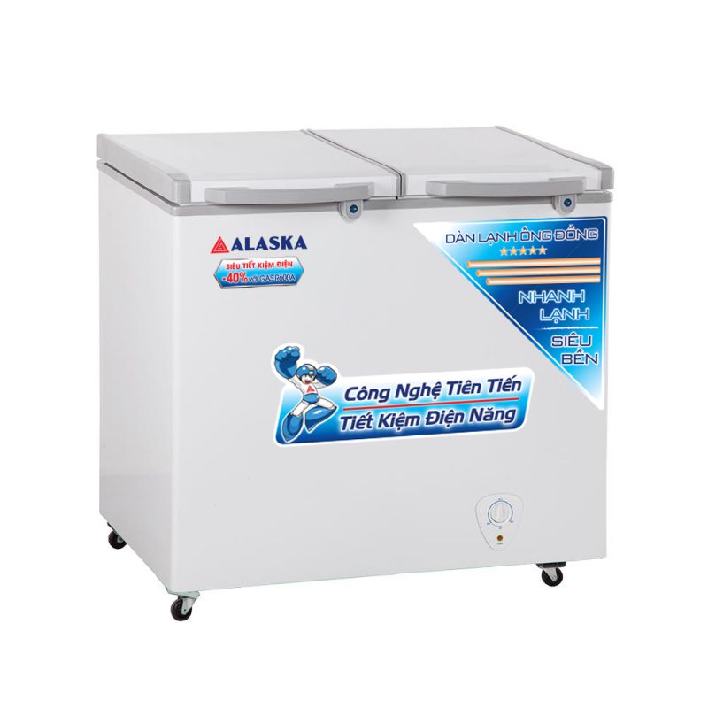 Tủ Đông 2 Ngăn Inverter Alaska 660 Lít FCA-6600WI (Dàn Đồng)
