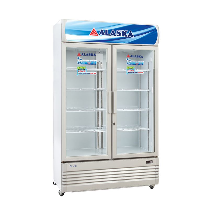 Tủ Mát 2 Cánh Cửa Lùa Alaska 800 Lít SL-8C (Tiết Kiệm Diện Tích)