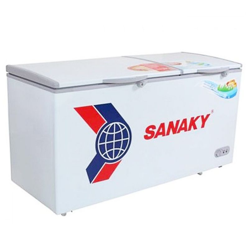 Tủ Đông Mặt Kính Cường Lực Sanaky 365 Lít VH-5699W2KD (2 Ngăn)
