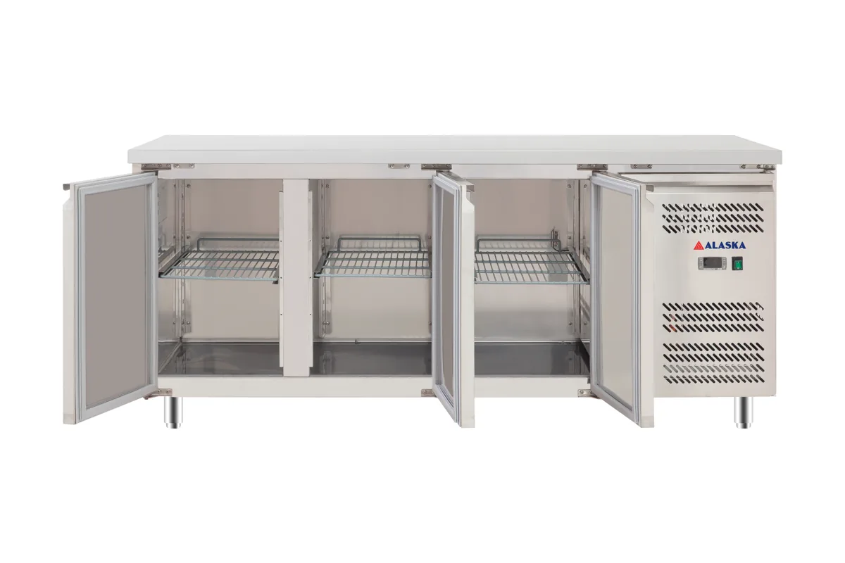 Bàn đông inox Alaska 1,8 m T-18F (3 cửa, Gas R404A) – ảnh 2