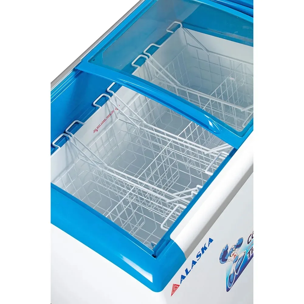 Tủ đông kính lùa cong Alaska 355 lít KC-203S (Trưng bày kem, 3 rổ) – ảnh 2