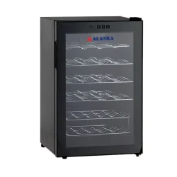 Tủ ướp rượu vang Alaska 28 chai JC-28S (Cửa kính, tay cầm lõm)