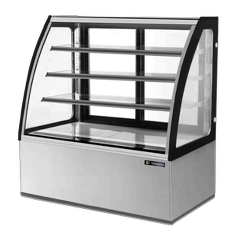Tủ Bánh Kem Kính Cong Sanden SKC-1203G (445L, 1.2m)